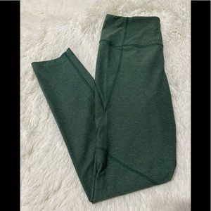 Heathered Green High Rise Studio Leggings